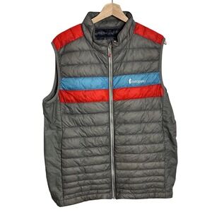 Cotopaxi Large Fuego Down 950 Filled Puffer Vest Pacific Stripes Hiking Ripstop